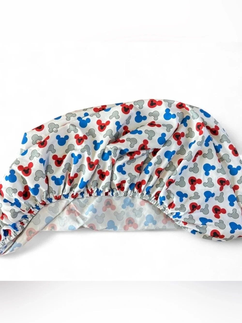Disney Mickey Mouse Fitted Crib / Toddler Mattress Sheet Red, White, Blue & Grey